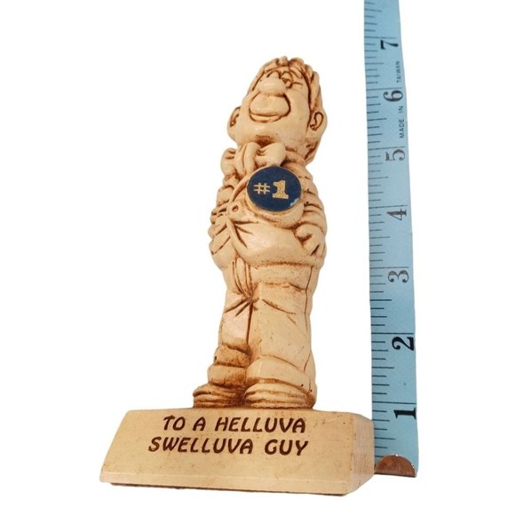 Vintage Paula Statue Helluva Swelluva Guy Winner Trophy 1971 Trophy W213 Woolco - Picture 7 of 7